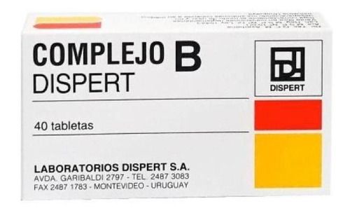Complejo B Dispert X 40 Comprimidos