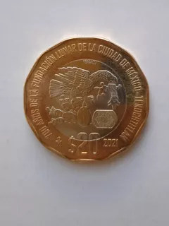 Moneda 20 Pesos Tenochtitlan