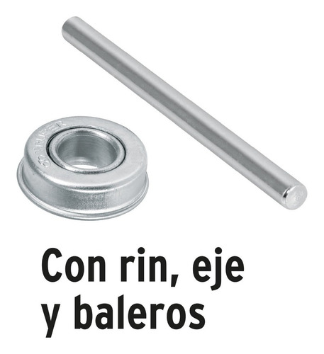 Llanta Completa Imponchable 13-1/2 , Incluye Eje Y Baleros
