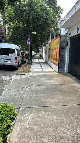 Terreno Limpio En Calle Tranquila Con Camellon De Palmeras En Colonia Narvarte