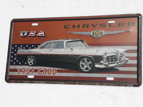 Imagen 6 de 7 de Combo 2 Chapas Matricula Autos Retro Decoracion A Eleccion