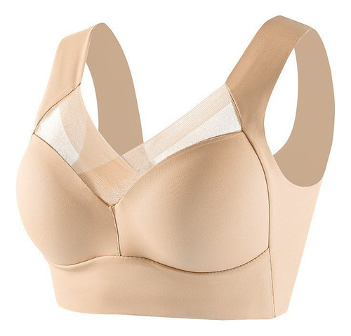 Chaleco De Encaje Sin Tirantes Para Mujer E Bra Con Lado Del