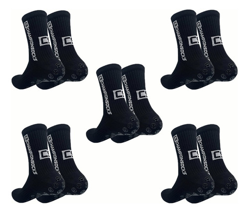 5 Pares De Calcetines Deportivos Negros