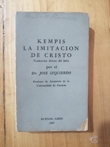 Libro Fisico La Imitacion De Cristo Kempis