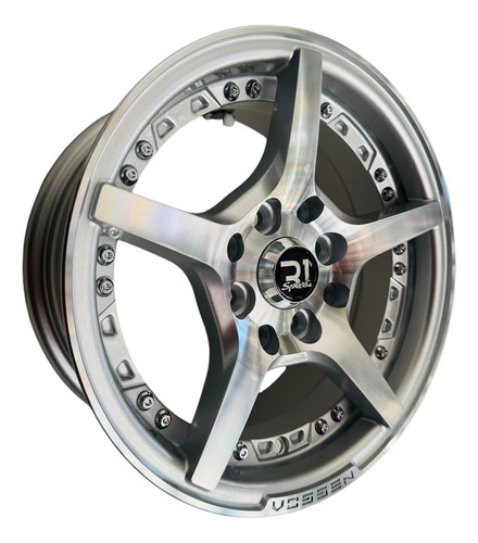 Rines 13x6 Barrenacion 4-100 Y 4-114.3 Chevy Tsuru Matiz Gris (Usado)