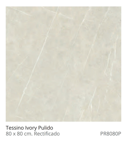 Viz Porcelanato Benadresa Tessino Ivory Beige Pulido 80x80