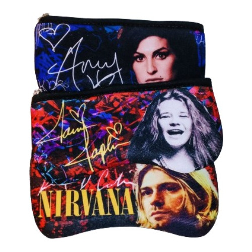 Fundas Lentes Nirvana Amy Winehouse Janis Joplin Estuche Rnr