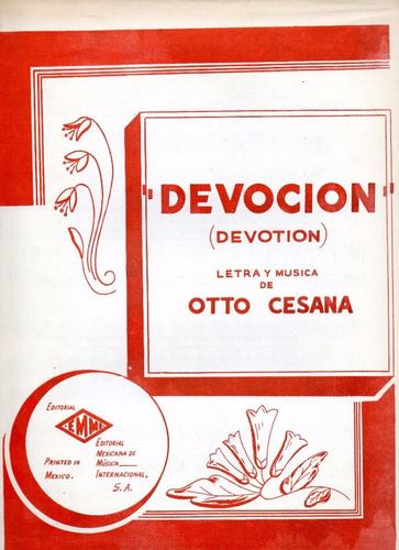 Devoción (devotion) Otto Cesana Partitura