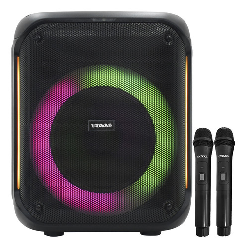 Caixa De Som Satellite As-l802k Bluetooth Karaokê 40w Rms Preto