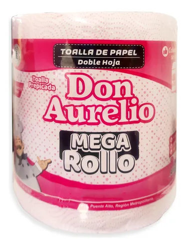 Toalla De Papel Doble Hoja Mega Rollo 480 Hojas Prepicada