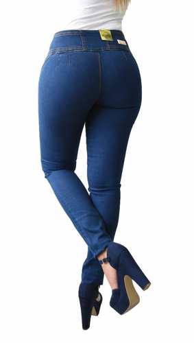 Pantalones Colombianos Jeans Dama Mezclilla Push Up V-f24