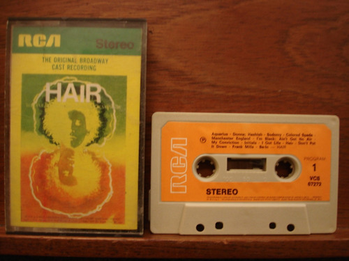 Hair The Original Broadway Cast Recording Cassette Stereo