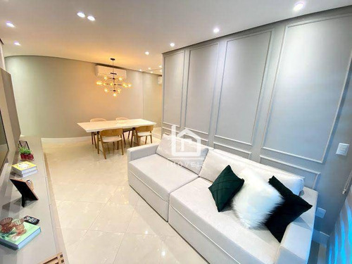 Imagem 4 de 24 de Lindo 2 Quartos Com 105m², Montado, Decorado, Climatizado E Com Vista Para O Mar! - Ap0739