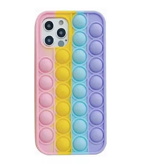 Pop It Phone Case Fidget Toys - Funda De Silicona Para Iphon