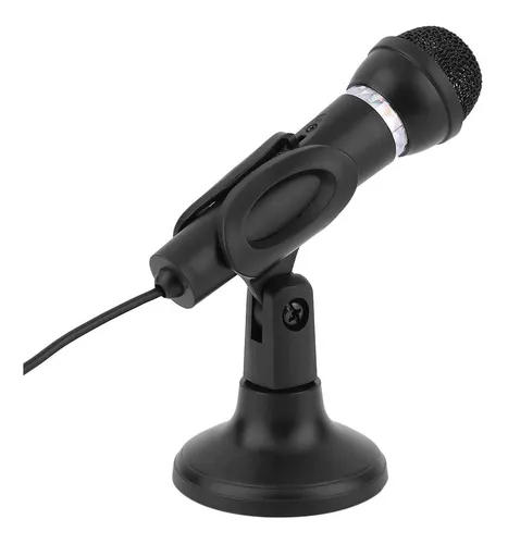 Microfono Con Base Para Pc Windows Mac Y Botón De Encendido Y Jack Ajustable Para Reuniones Alta Calidad Everest