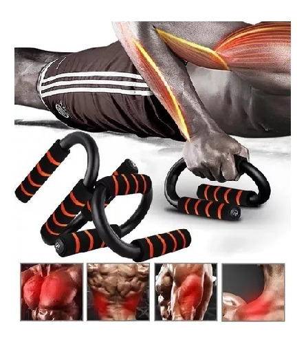 Soporte Push Up Profesionales Flexiones Pecho Ejercicios Color AZAR-237003 PUSH UP