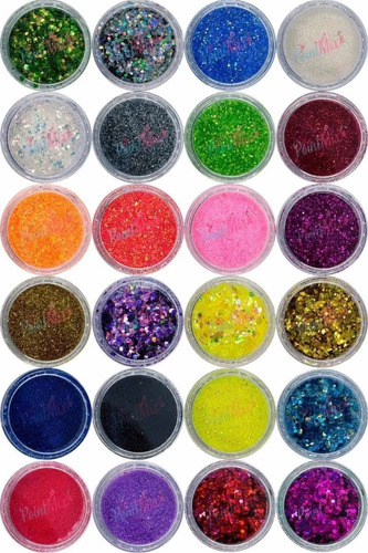 Glitter Pa Decoración D Uñas,24hermosos Colores Imperdible!