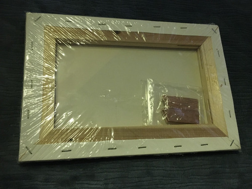 Imagen 5 de 5 de Lienzo Blanco Sobre Bastidor De 20 Cm X 30 Cm.