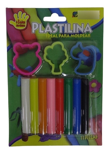 Plastilina Printart ( 08 Colores + 03 Moldes )