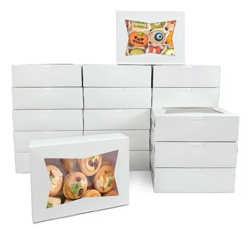 Cajas Para Galletas Wei Long, 20 Unidades, 8 X 6 X 2,5 Pulga