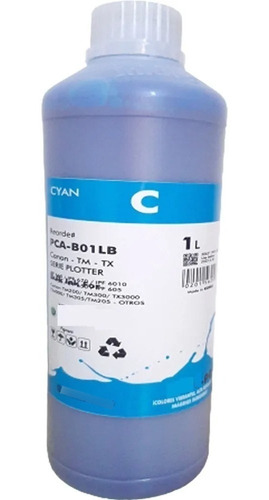 Tinta Cian Pigmentada Plotter Canon Compatible Tm200 Tx300