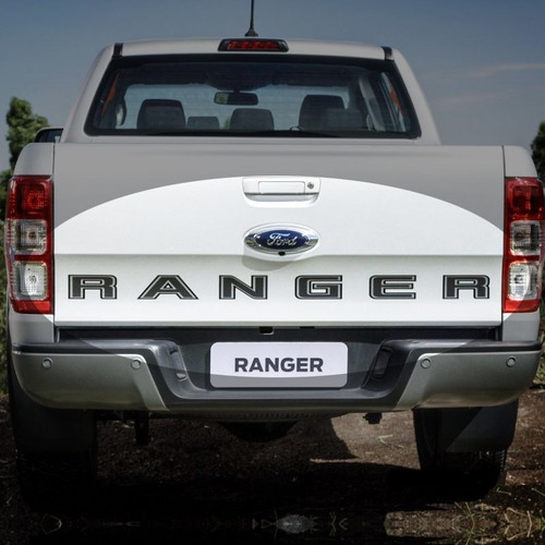 Imagem 4 de 8 de Kit Faixa Traseira Ford Ranger 2020 E Adesivo 4x4 Grafite