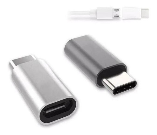 Adaptador Micro Usb- V8 Hembra A Tipo C Macho - Tecnomati