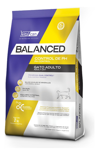 Vet Can Balanced Gato Control Ph 7.5kg