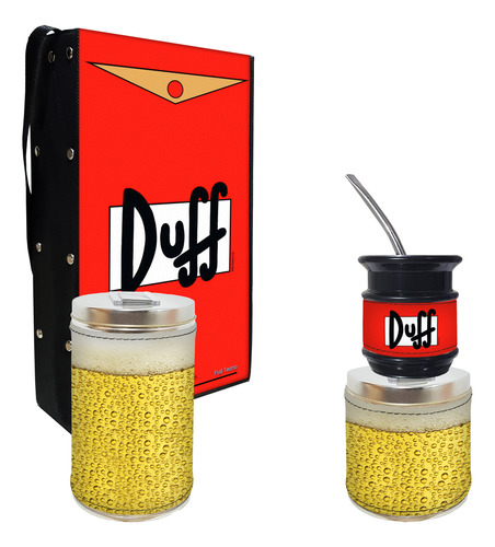 Set Matero 4 Piezas Abmby Cerveza Duff Excelente Calidad