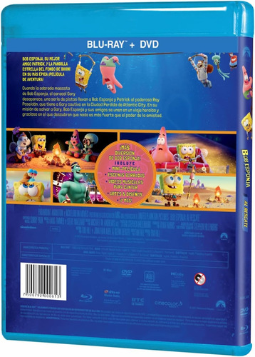Bob Esponja Al Rescate Combo Blu-ray + Dvd Nuevo Original
