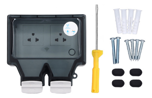 Enchufe Impermeable Wifi Ip66 Para Exteriores Con