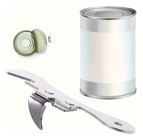Abrelatas Manual Acero Inoxidable Con Mango Ergonómico