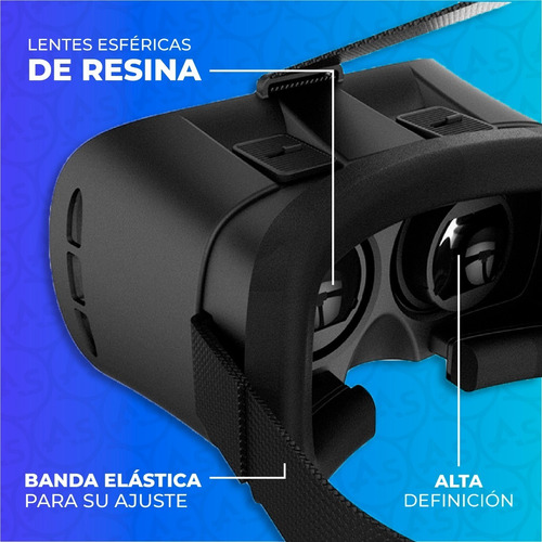 Imagen 6 de 10 de Vr Box Casco Lentes Realidad Virtual 3d Gafas Para Celular