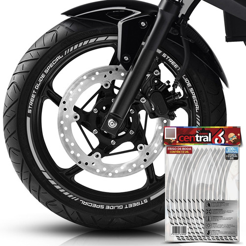 Frisos De Roda Harley Davidson Street Glide Special Branco