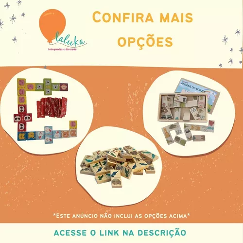 Jogo De Dominó Animais da Fazenda Menino Menina 3 anos Brinquedo Educativo  Pedagógico para Criança em Promoção na Americanas