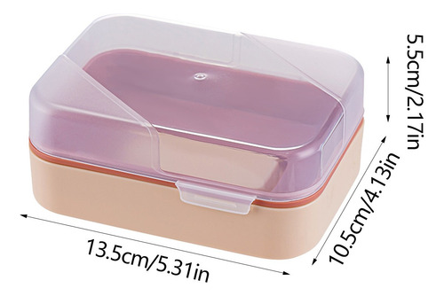 Jabonera De Plástico Para El Hogar Caja De Jabón Portátil De