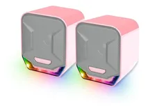 Comprar Parlantes Pc Notebook Gamer Led Rgb Fantech Sakura Gris Rosa