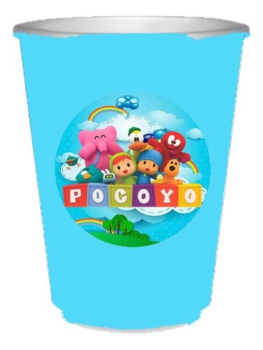 Pack 10 Vasos Descartables Cotillón Pocoyo