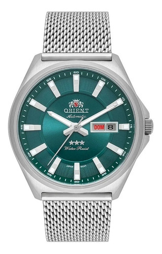 Relógio Orient Masculino Automático Prateado F49ss009 E1sx