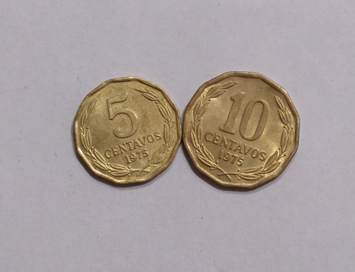 2 Monedas De 5 Y 10 Centavos