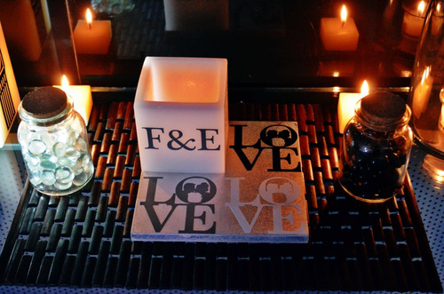 Imagen 3 de 10 de 11 Centros De Mesa Para Boda Love Plata Aluzza