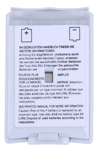 Tapa Porta Pilas Blanca Para Control Xbox 360 Envíos