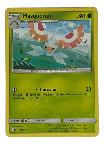 Masquerain Carta Pokémon Original Tcg Español