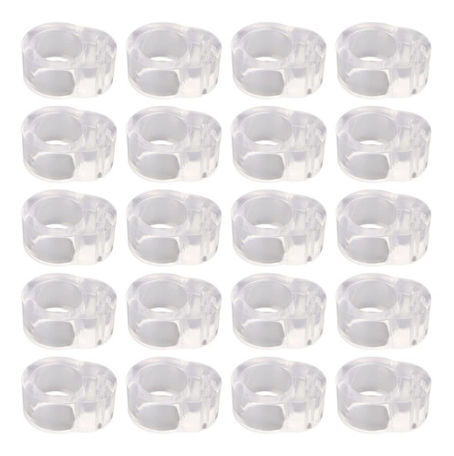 Camidy Door Knob Bumper Pads 20pcs Small Clear Stopper