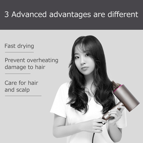 Secador De Cabelo Profissional Portátil De 1800w, 3 S, Desig