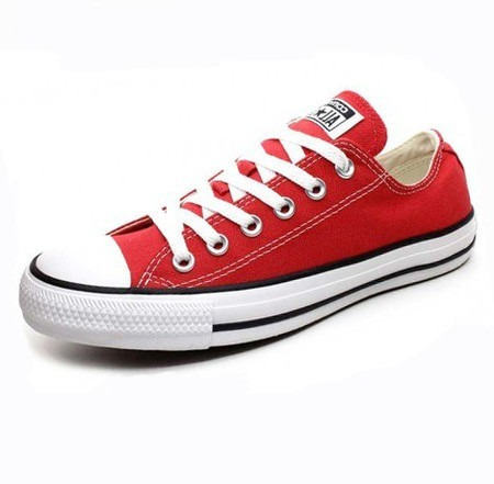 tenis all star vermelho cano baixo