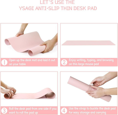 Mousepad Xl De Cuero Impermeable Reversible 80x40