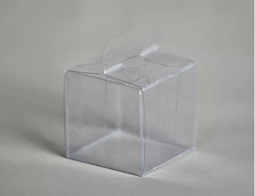 Cuadrado 6cm Cubo Plástico Pvc Caja De Regalo De Boda Bomboniere macarrones Promo Etc 250 