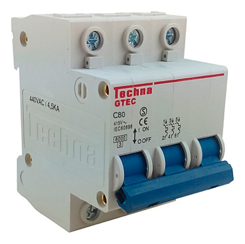 Interruptor Miniatura 3p 80a 440vca Altech 3c80