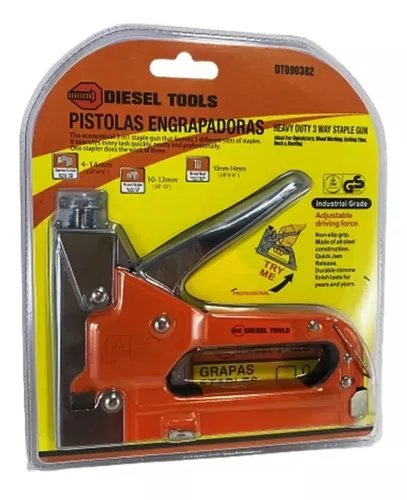 Grapadora Engrapadora Para Tapizar Diesel Tools + Grapas